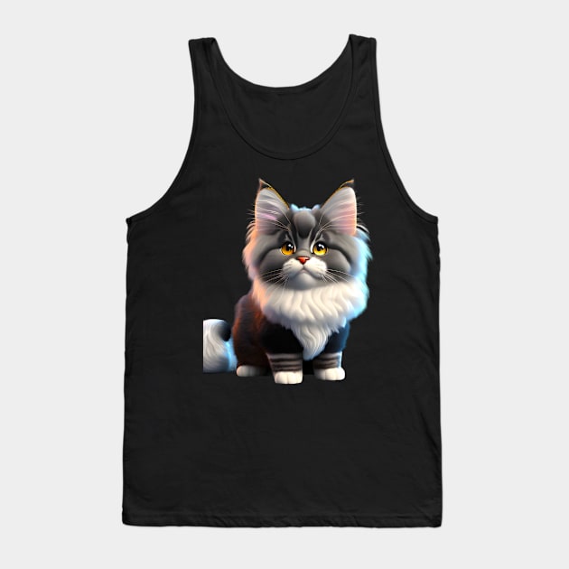 Adorable, Cool, Cute Cats and Kittens 40 Tank Top by The Black Panther